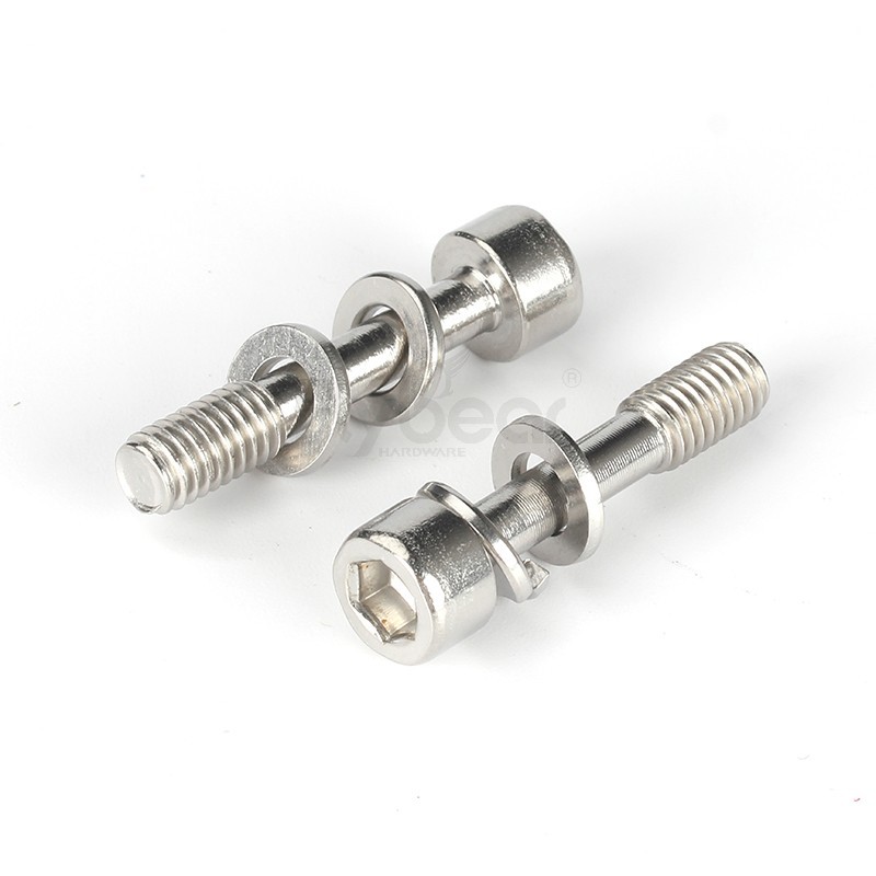 304不锈钢A2-70内六角不脱出带平弹垫组合螺钉Q/DM-04