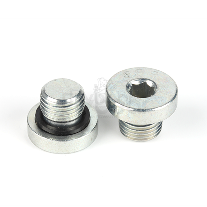 35K蓝白锌(≥8μm)定制内六角螺塞定制D5712