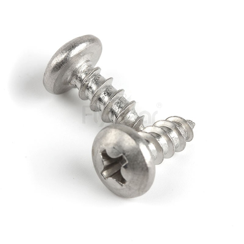 304不锈钢钝化处理十字槽盘头自攻螺钉ANSIB18.6.4P