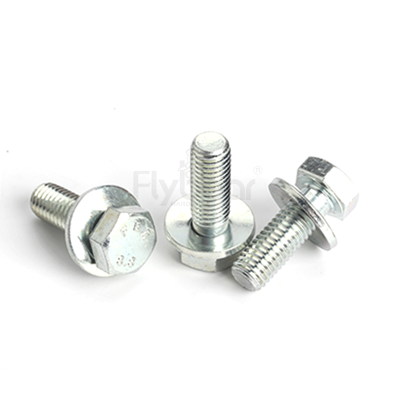 碳钢8.8级环保蓝白锌镀厚5≥μm六角头螺栓和锥形弹性垫圈组合件GB9074.32